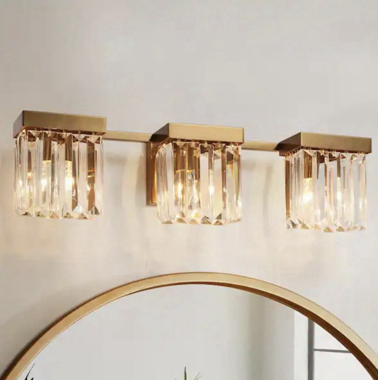 Parts For LNC Vintage Crystal Vanity Light for Bathroom 22.2”-3-light 1010563466