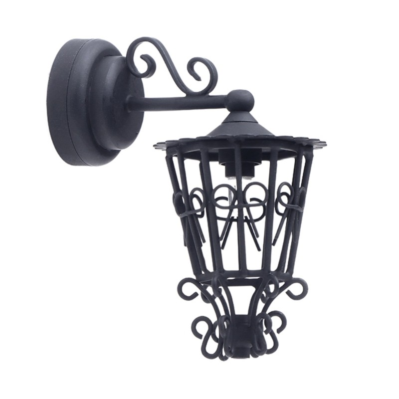 Hollowed Wall Sconce 1/12 Scale Vintage Miniature Garden Lighting Accessories