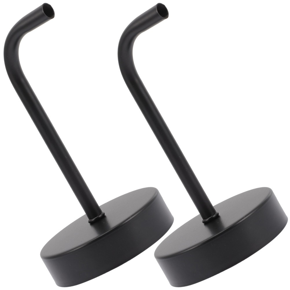 2Pcs Reusable Black Metal Wall Light Bracket for Lamp Holder and Fixture Kits