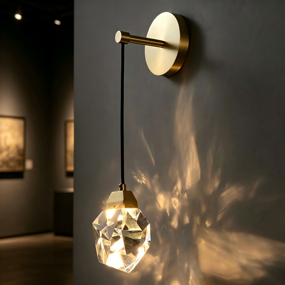 Contemporary Crystal Design Wall Sconce LED Wall Mounted Lamp Fixture Home Decor