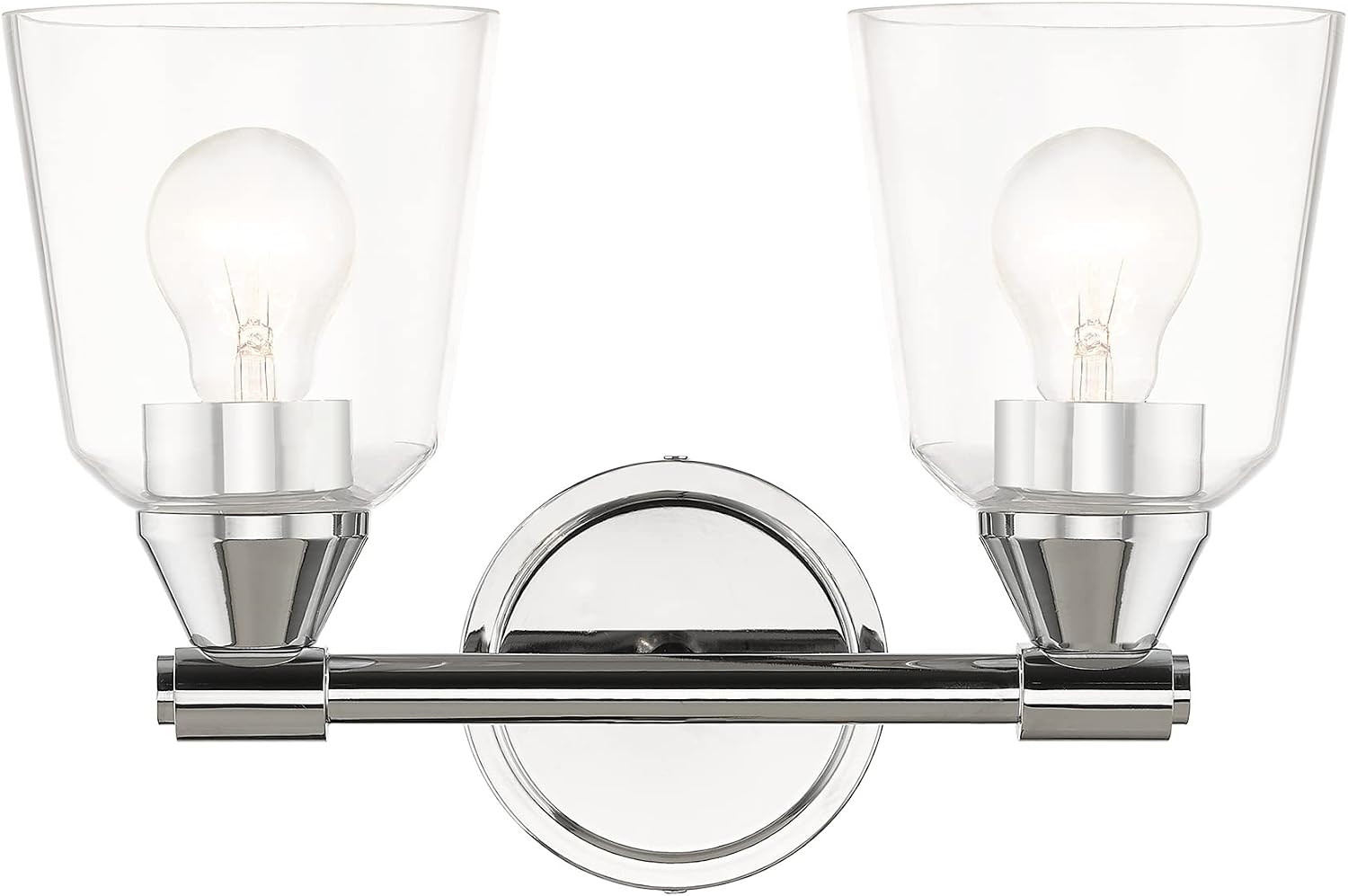 Haddington 2-Light Wall Sconce in Polished Chrome – Modern Elegance