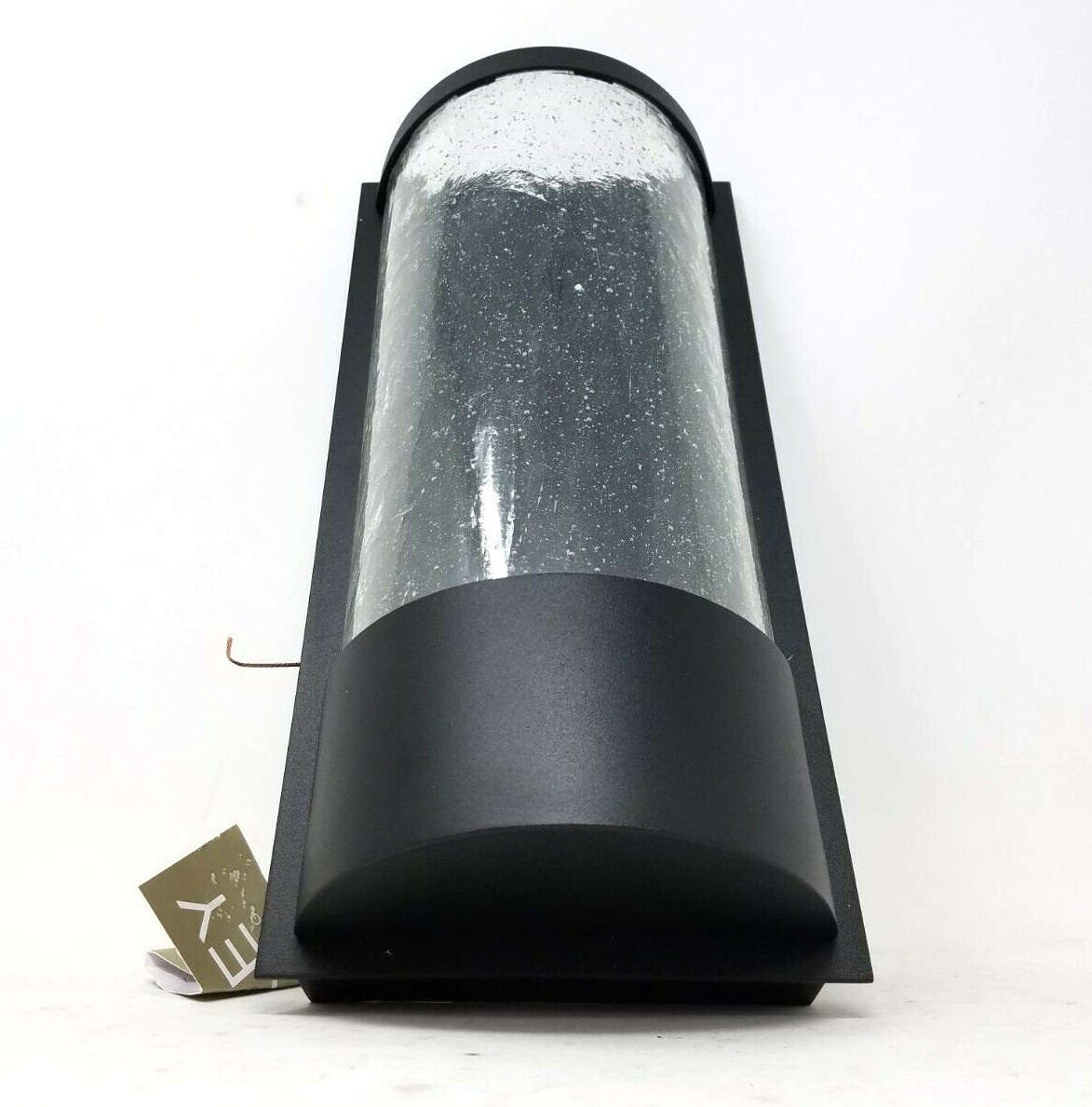 Hinkley Lighting 1340BK Black 1-Light 13″ LED Outdoor Sconce w/Seeded Glass