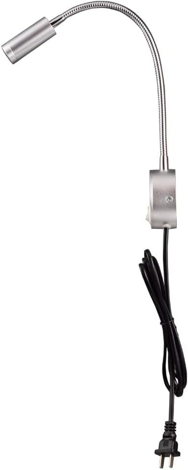Warm White 3W LED Wall Sconce with Flexible Gooseneck & On/Off Switch