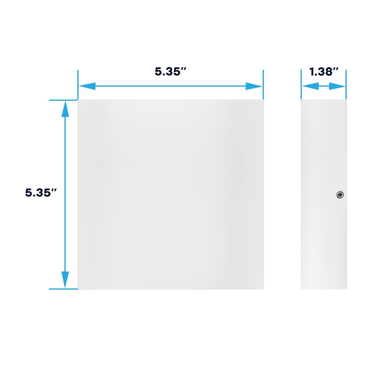 Luxrite 5″ LED Up and Down Wall Light, 5CCT, IP65, CRI90, 18W 1500LM ETL 4PK