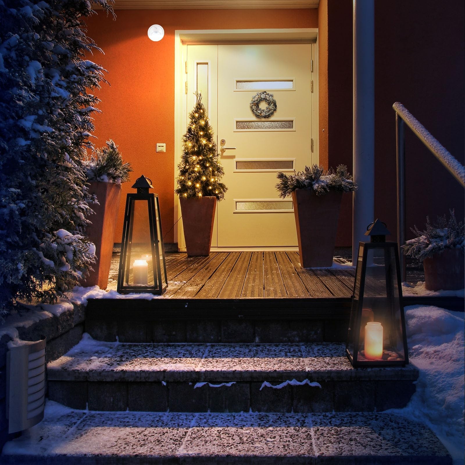 Motion Sensor Outdoor Lights – Outdoor Motion Sensor Light Battery Operated W…