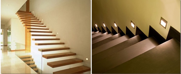3W LED Round White Step Stair Light Indoor Walkway Staircase Lamp Neutral White