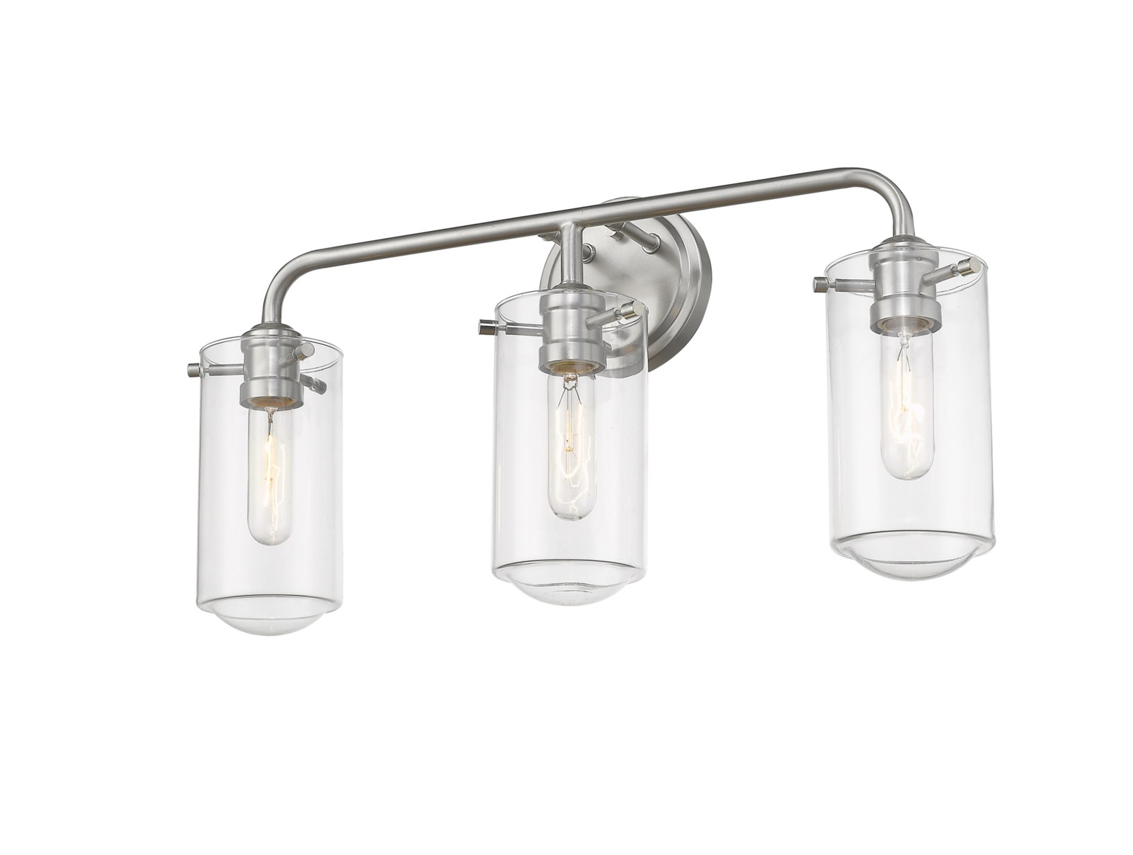 Z-Lite 471-3V Black Delaney 3-Light 22″W Bathroom Vanity Light