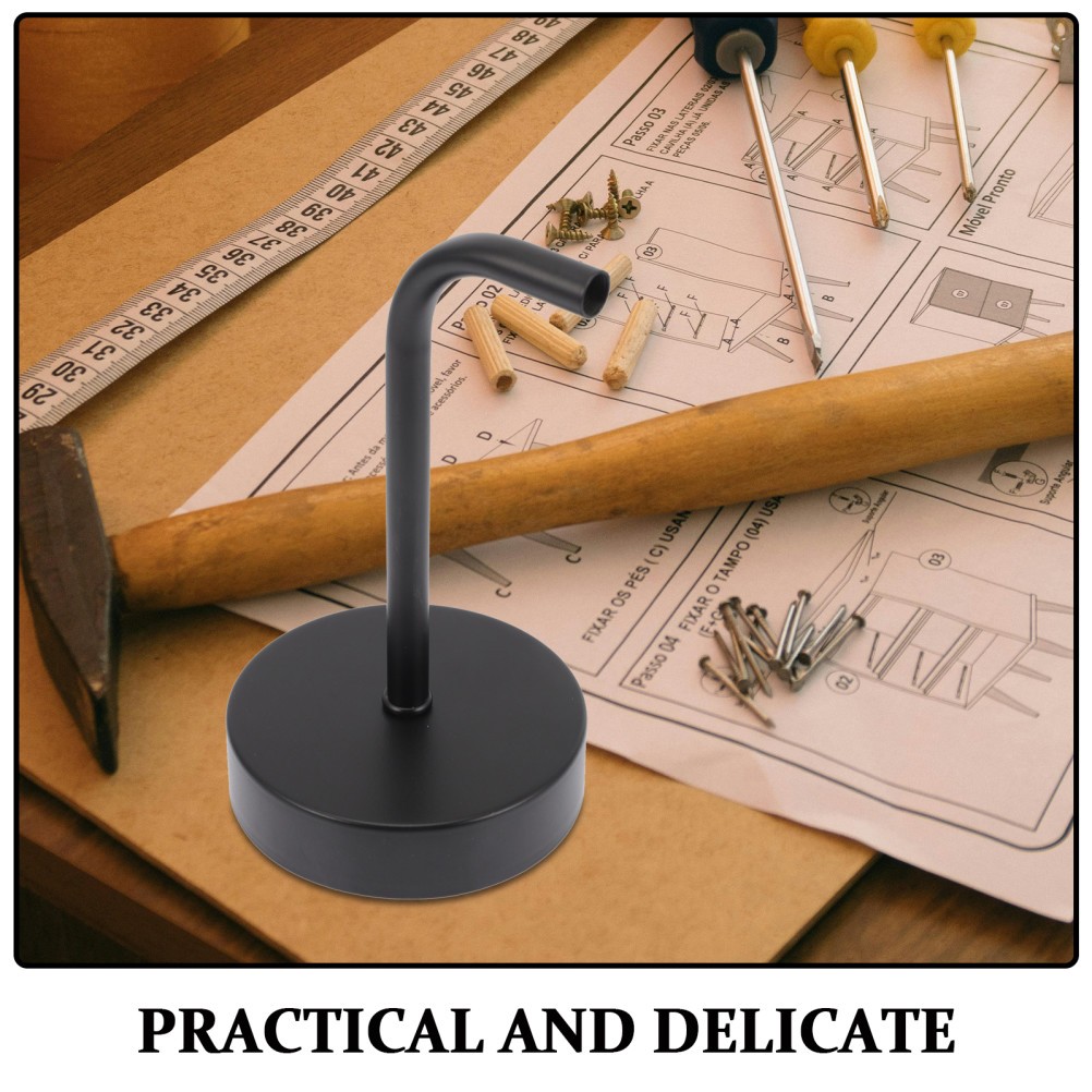 2Pcs Black Metal Lamp Bases for DIY Wall Light Fixture and Lampshade Holders