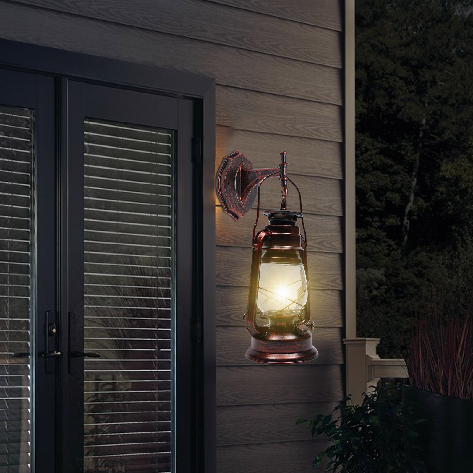 Lantern Shape Retro Wall Light,for Hallway Stairwell Bar Cafe 220V 3W