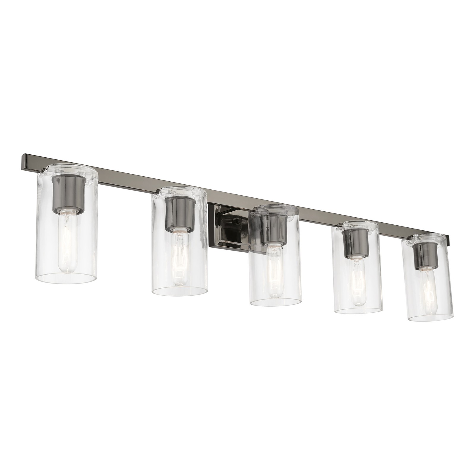 Livex Lighting 18035 Clarion 5 Light 42″W Commercial Vanity Light – Nickel