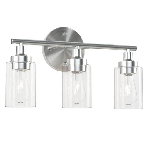 VONLUCE 3 Light Bathroom Vanity Lights Black, Bathroom Light