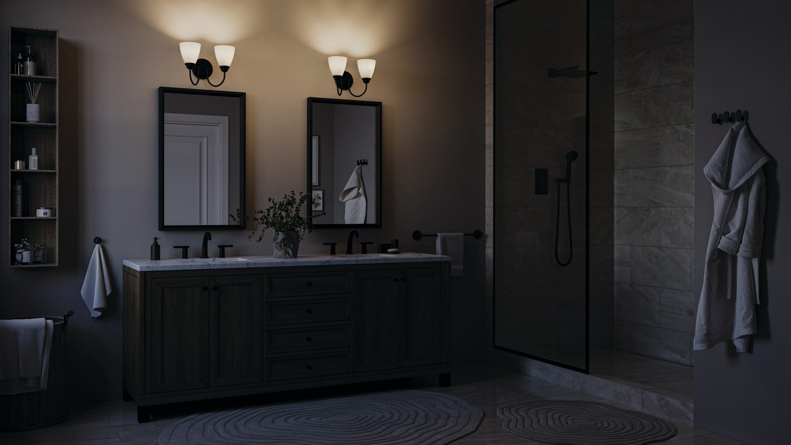Kichler 45638 Jolie 2 Light 13″W Vanity Light