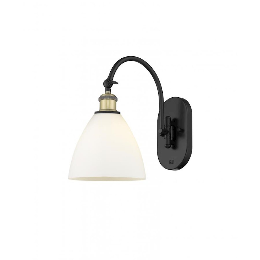 Innovations Ball Brist 7.5″ 1-L LED Sconce, BAB/BR/FR – 518-1W-BAB-GBD-751-LED