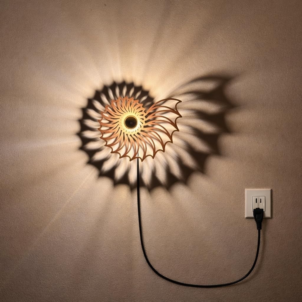 EIGEN Plug-in Boho Wall Decor Lights for Bedroom and Living Room with E26 Bulb