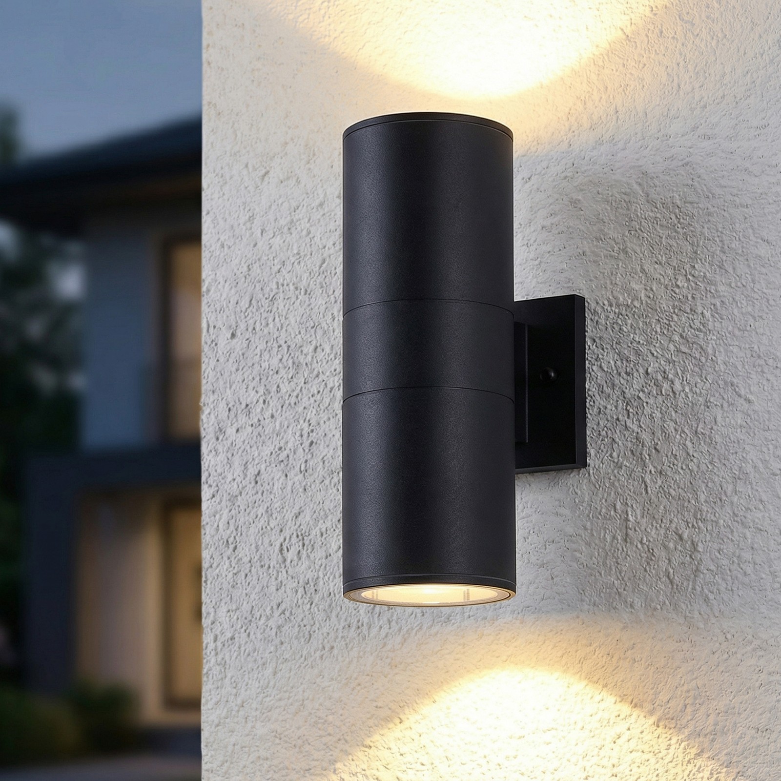 2 Pack 12″ Outdoor Porch Wall Light Aluminum Cylinder Sconce Waterproof Fixture
