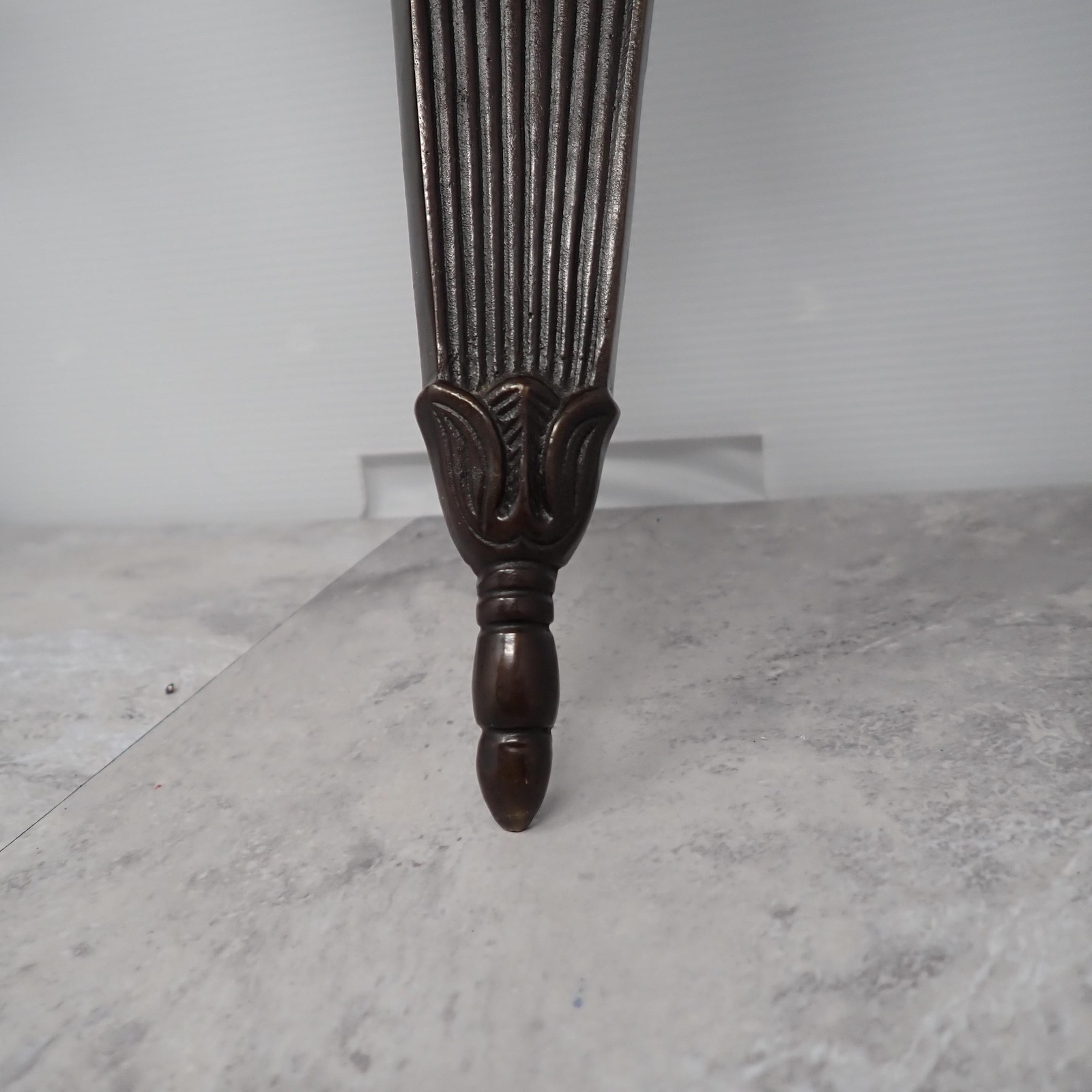 Bronze Metal Wall Sconces Pair 2 Arm Leaf Scroll Baroque India Decor