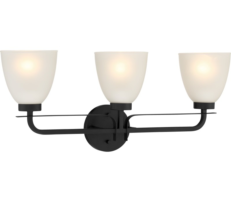 Minka Lavery 2883-66A Kaitlen Wall Sconce, 3-Light 180 Total Watts, Coal