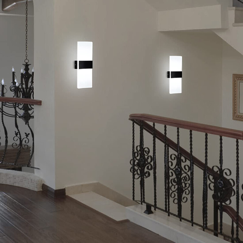 Modern LED Wall Light Up Down Lamp Sconce Spot Hallway Lighting Bedroom Fixture