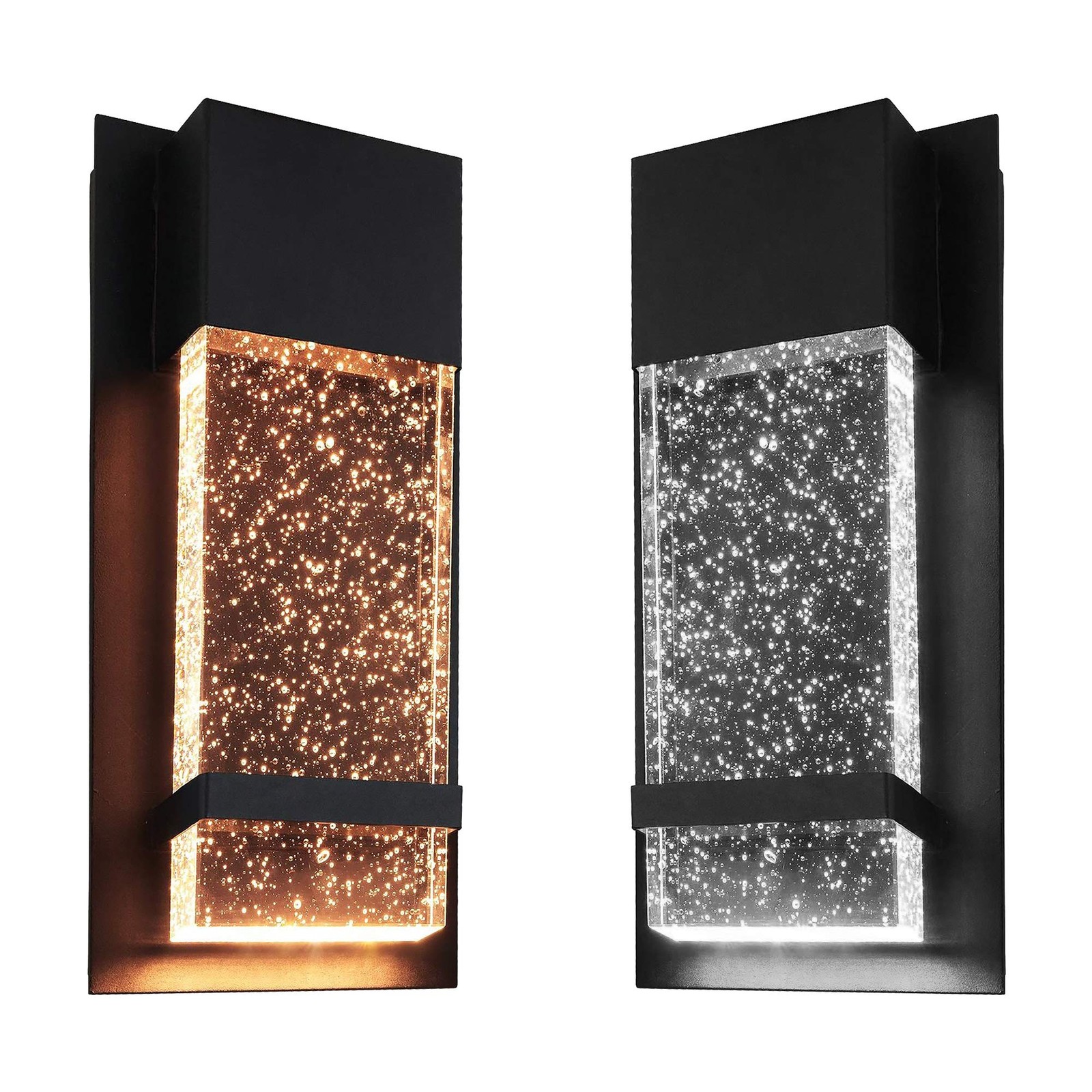 Ciata Wall Sconce Integrated LED Reflects Warm White Lighting Through Bubble