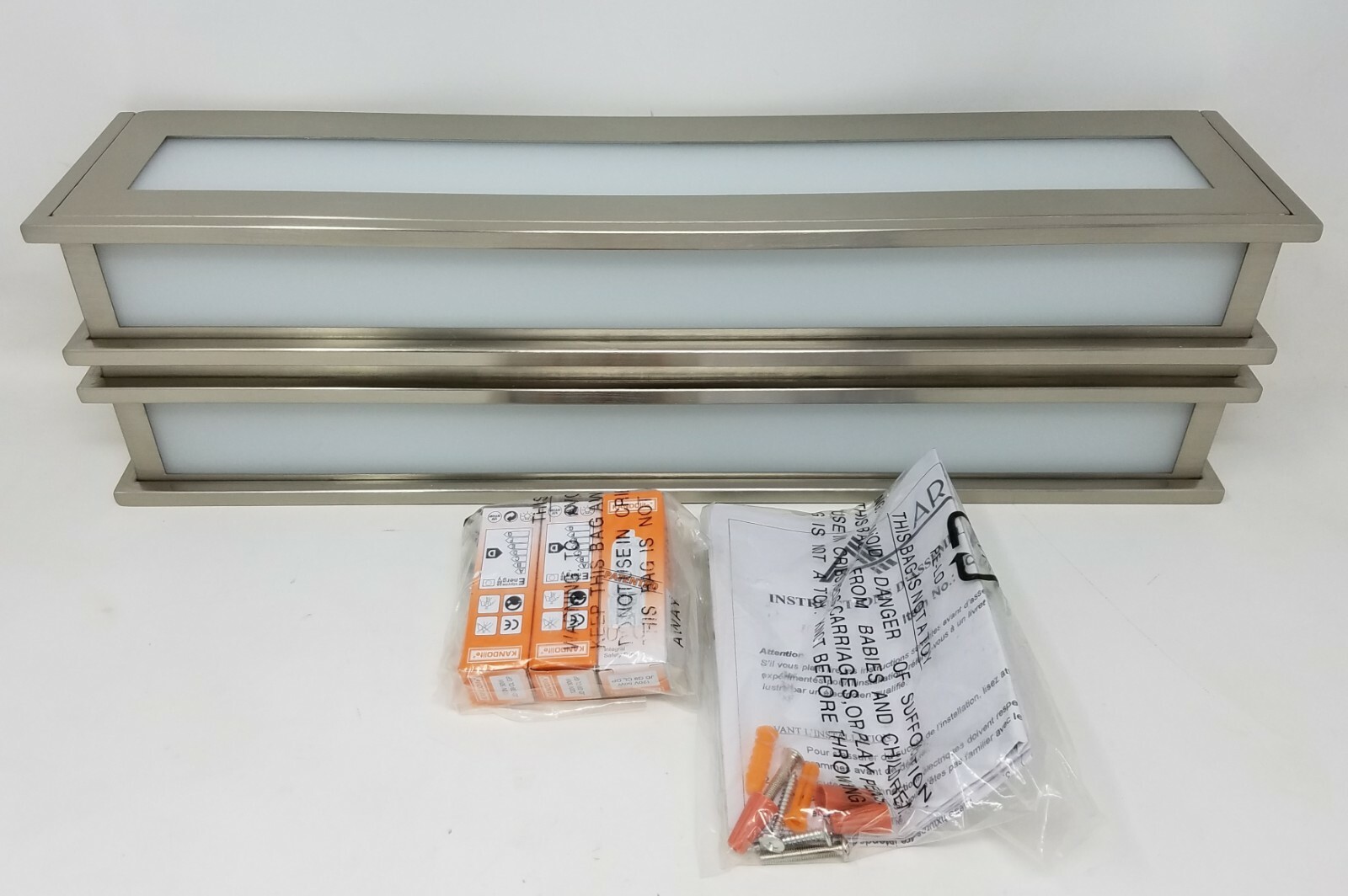 Artcraft SC13005SN Brushed Stainless Steel 3-Light 18″ Wall Sconce Wall Light