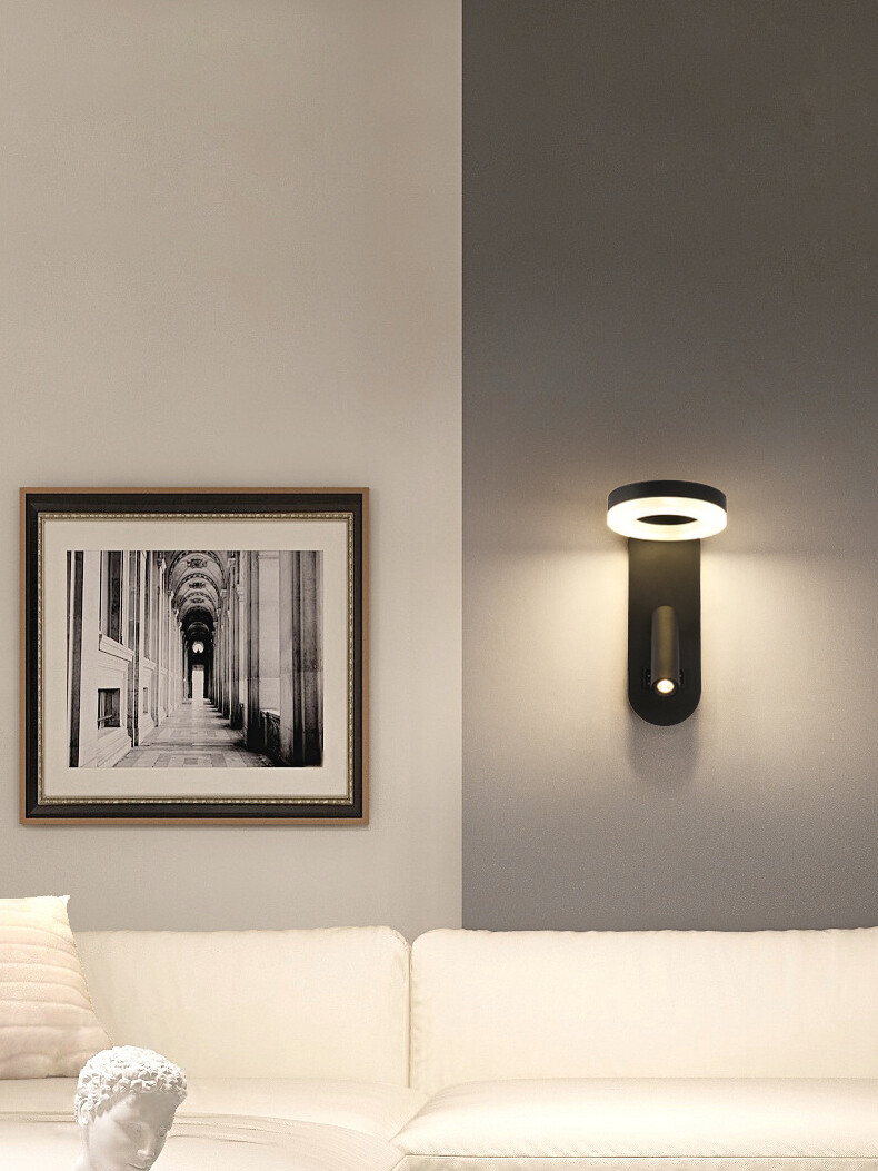 LED Bedroom Wall Light Hotel SMD 5730 Reading Spotlight Lamp Fixture Dual Switch