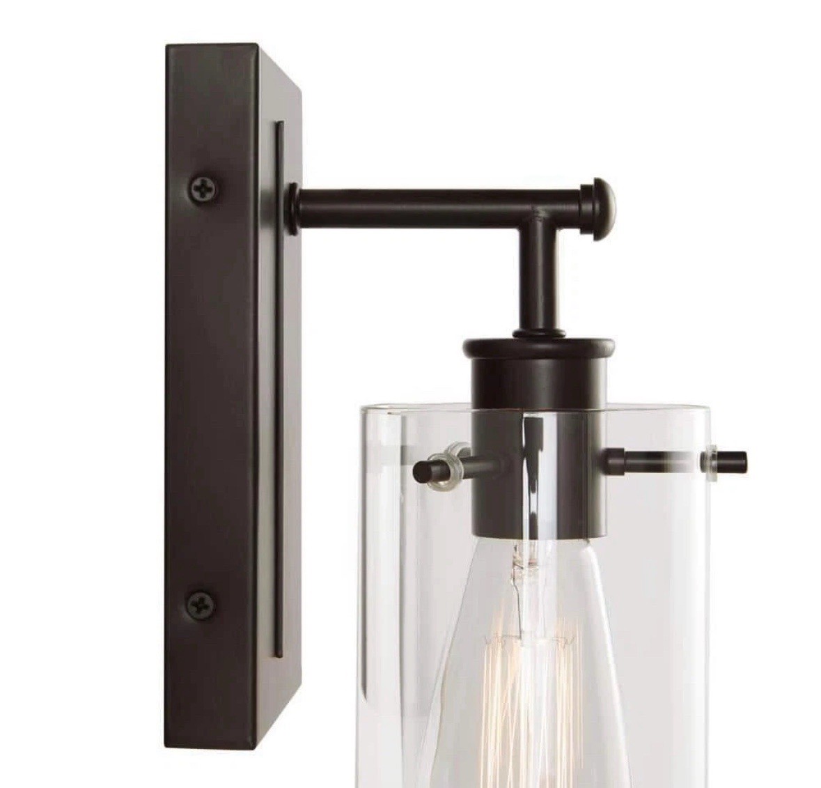 Hampton Bay Regan 4.5 in. 1-Light Espresso Bronze Bathroom Vanity Light