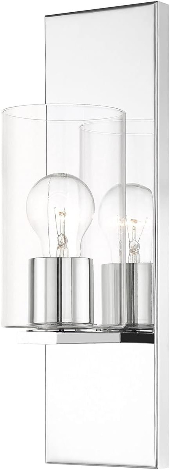 Polished Chrome 1-Light Wall Sconce – Elegant Lighting for Any Room