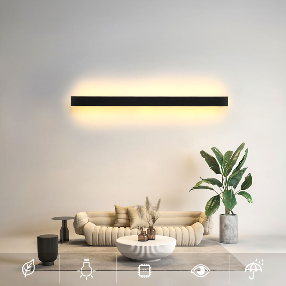 LED Modern Long Wall Sconce Waterproof Outdoor Home Lamp Light Sconce Exterior