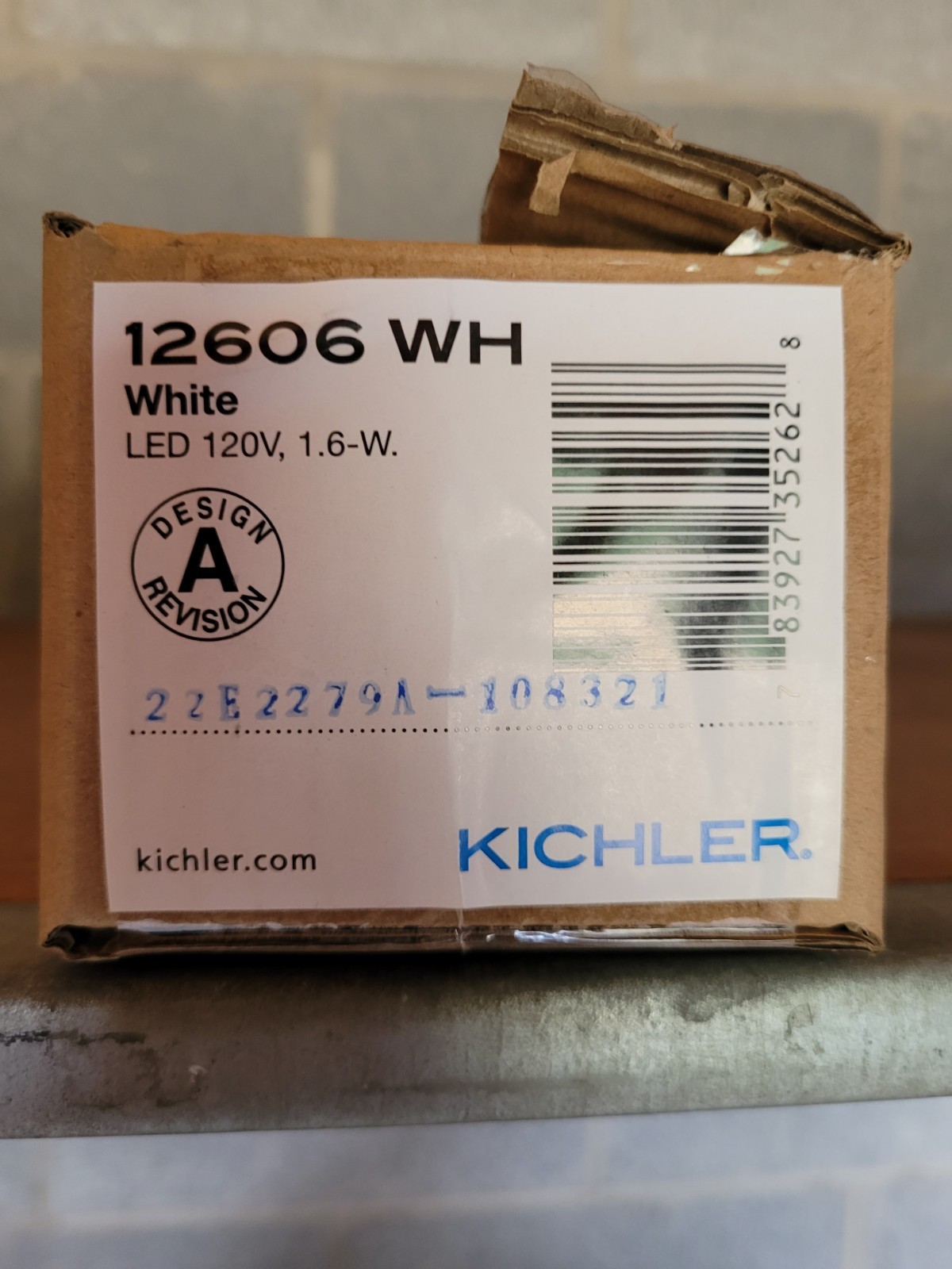 KILCHER 12606 WH WHITE LED 120V 1.6-W NEW IN BOX