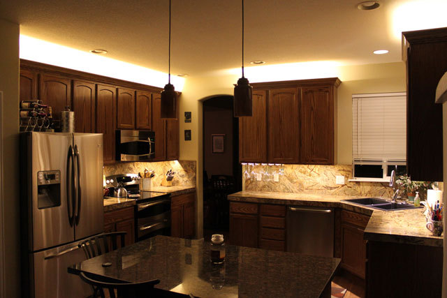 Kitchen Above Cabinet Shelf Accent Professional Lighting Kit COOL WHITE LED Tape