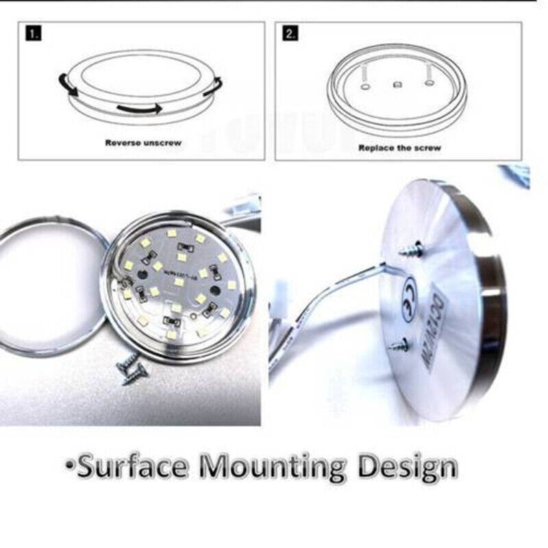 8PCS LED Under Cabinet Lighting Plug in 3000k Warm White Under Counter Light