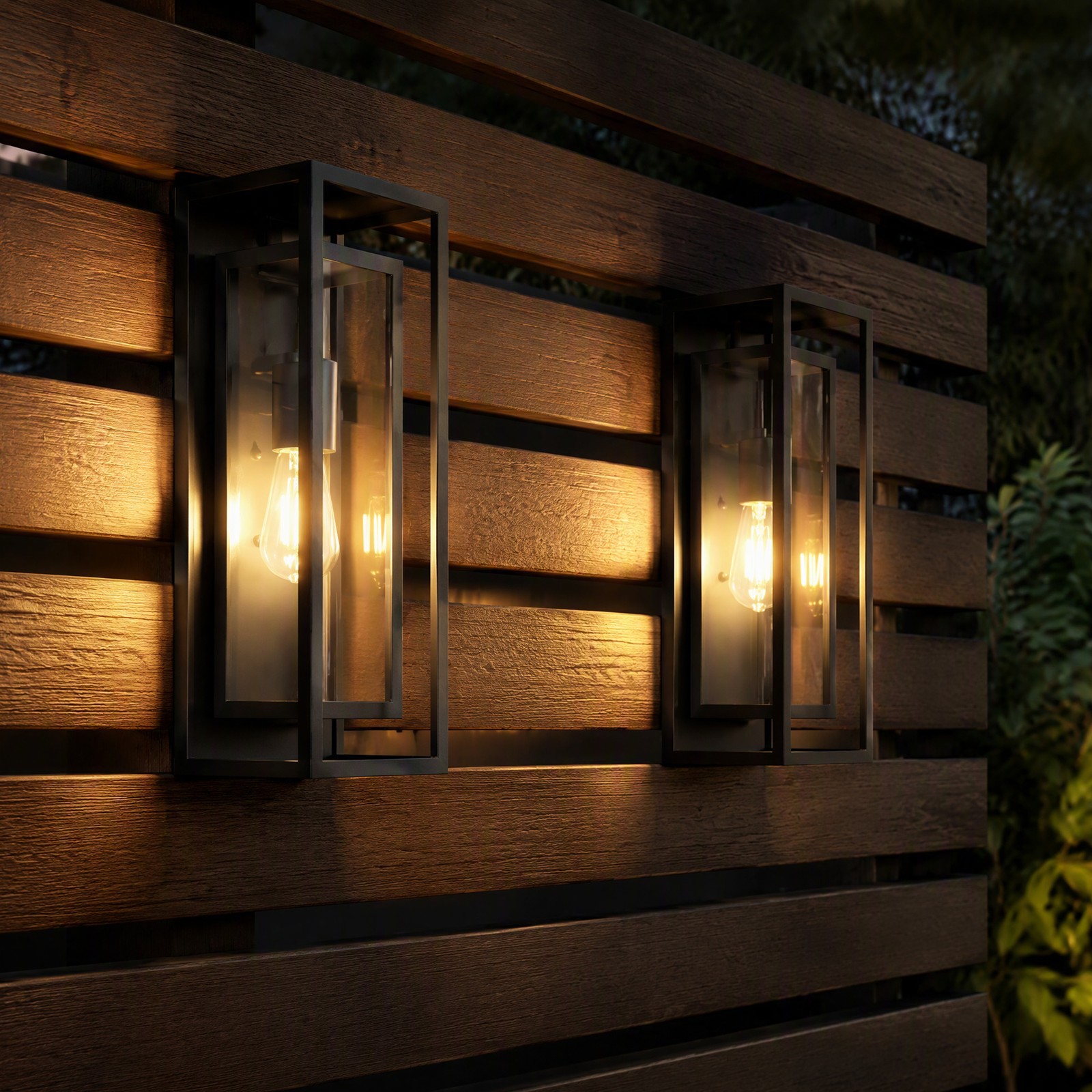 2 Pack 18″ Large Outdoor Porch Wall Light Exterior Lantern Sconce Patio Fixture