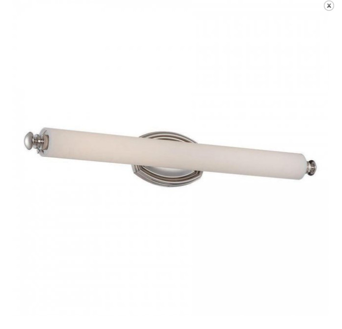 WAC Lighting Astoria 28″ Wide LED Bath Bar with Etched Glass Shade WS-7027-BO