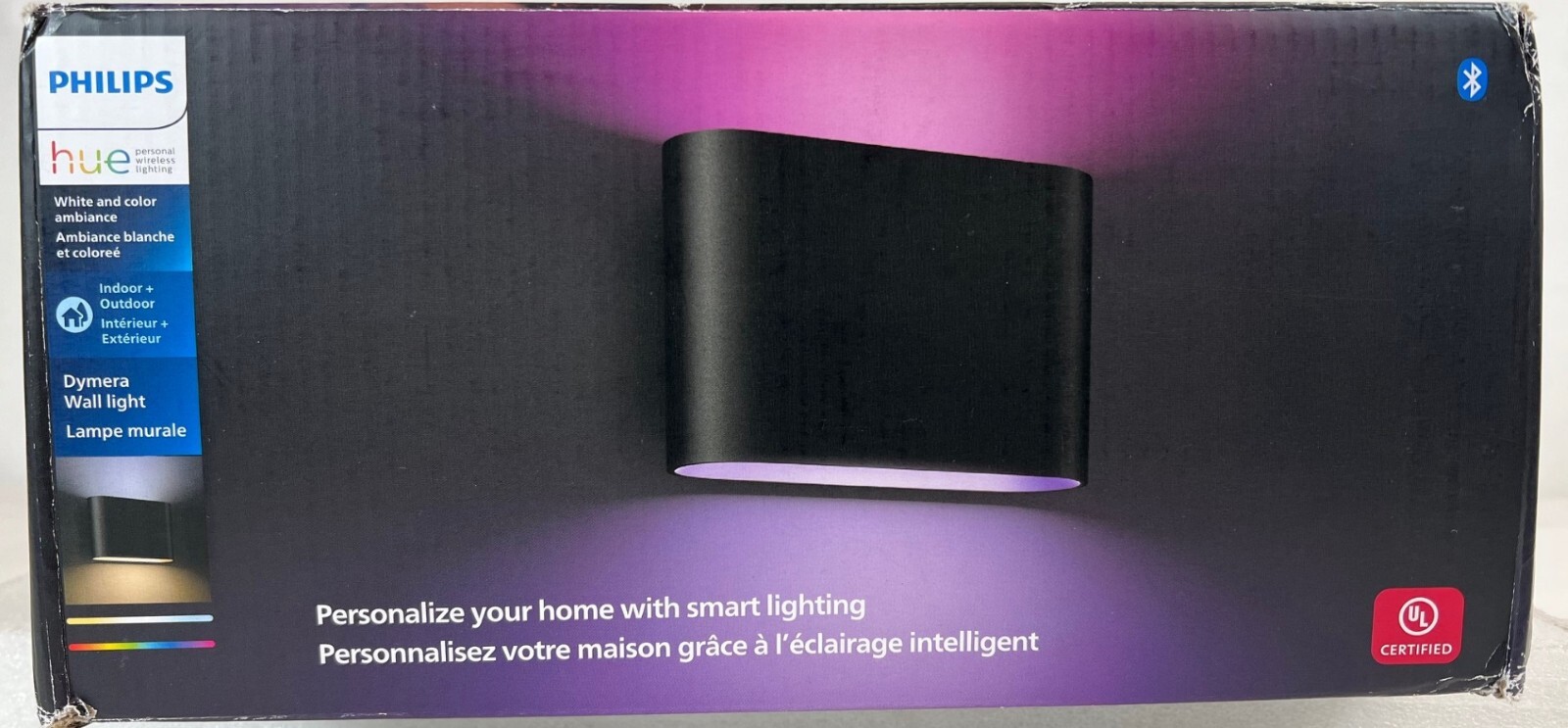Philips Hue Dymera Smart Indoor and Outdoor Wall Light -Control from Anywhere