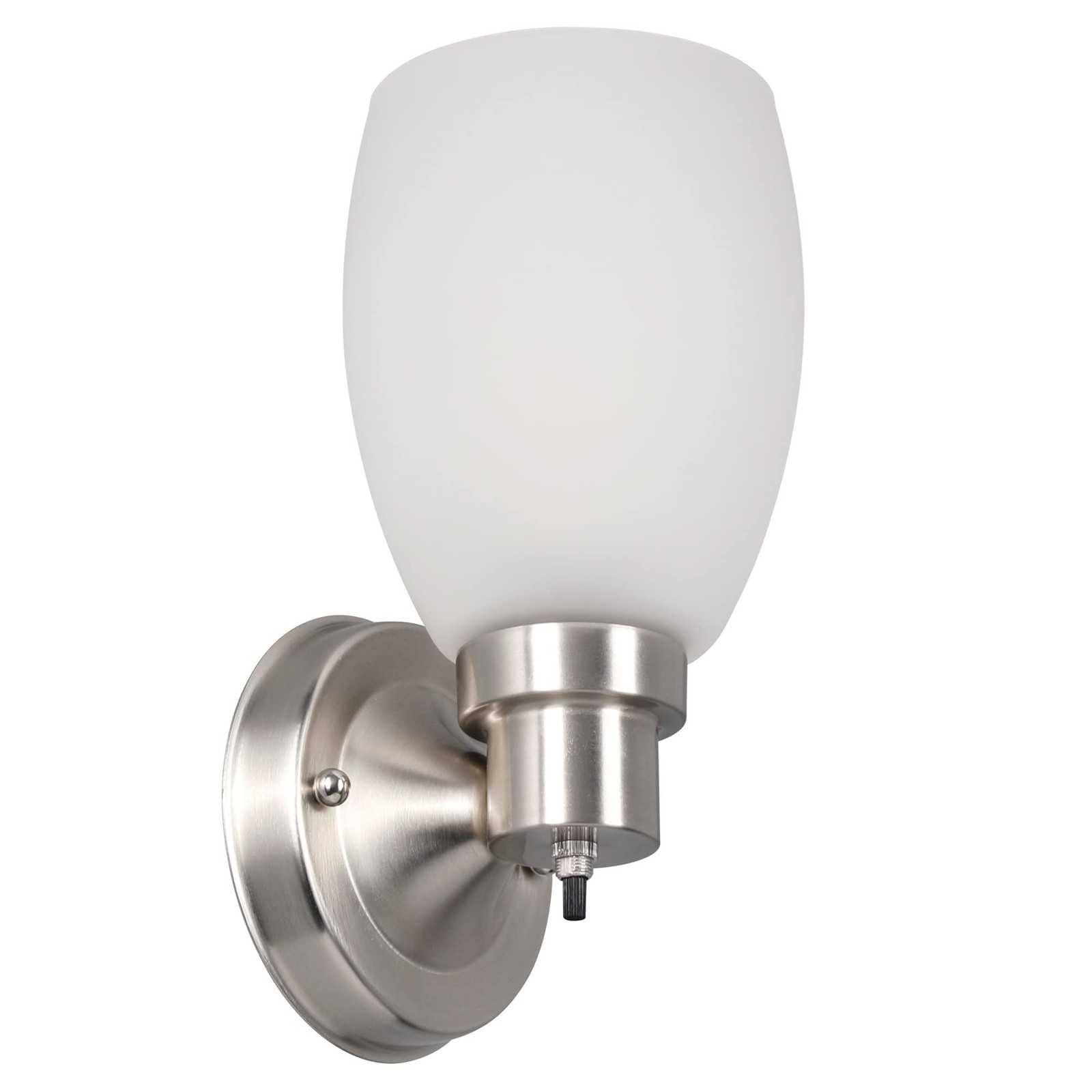 588814-SN Lydia Transitional 1-Light Indoor Wall Light Dimmable with a White Fro