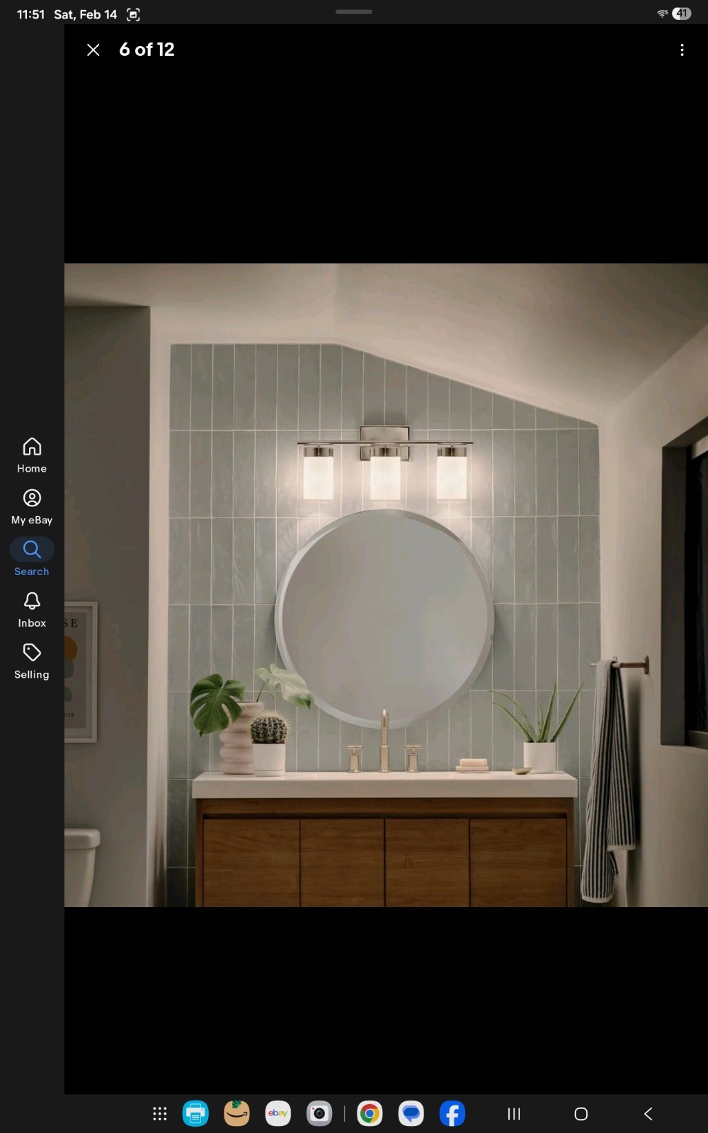 Kichler 55112 Ciona 3 Light 24″W Bathroom Vanity Light – Nickel