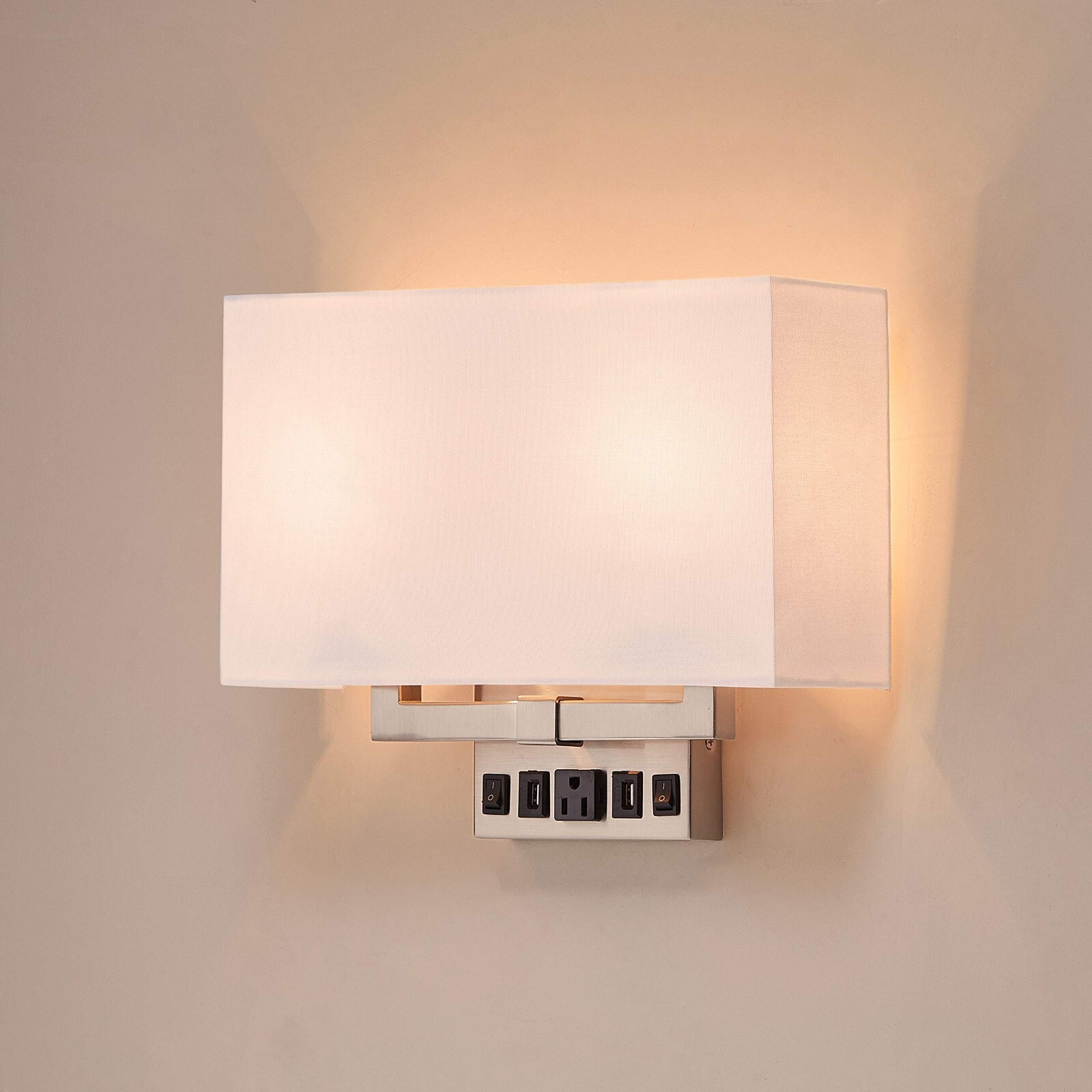 E26 Base 2-Light Led Wall Sconce Decorative Wall Mount for Living Room, Bedroom