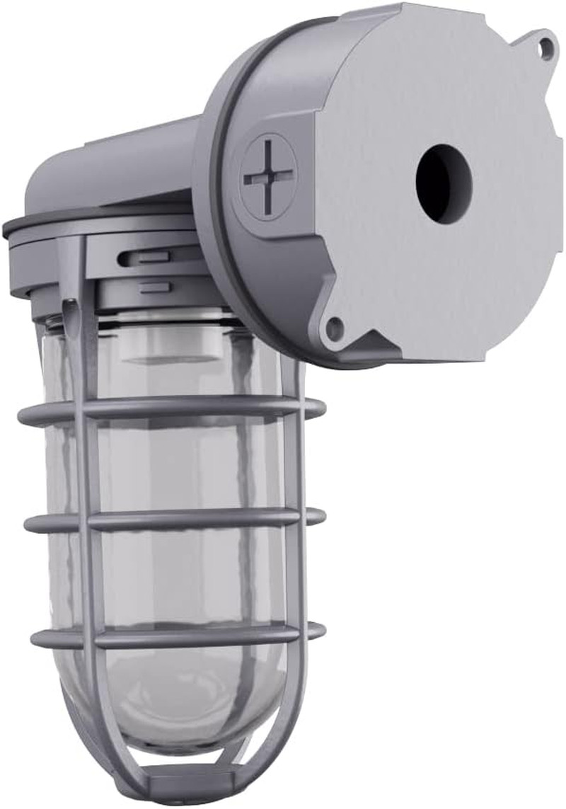 Jelly Jar Light Fixture Industrial Vapor Tight Wall Lamp 150W 120V Grey New