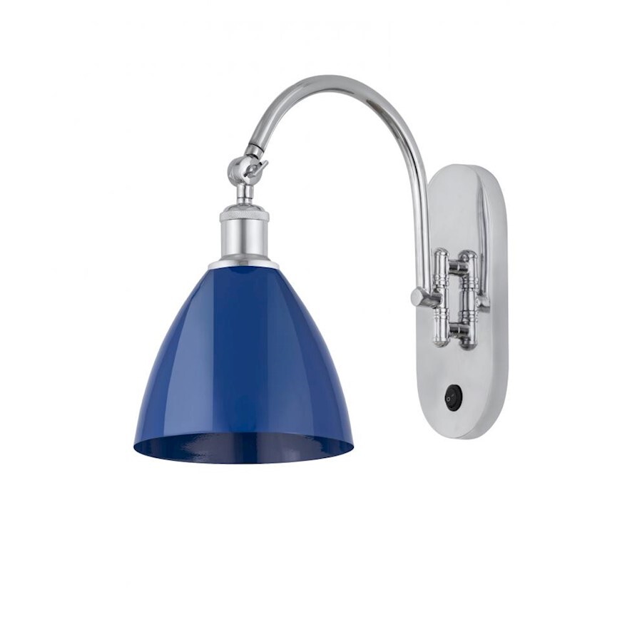 Innovations Ball Ply Dome 7.5″ 1-L L-LED Sconce, C/B – 518-1W-PC-MBD-75-BL-LED