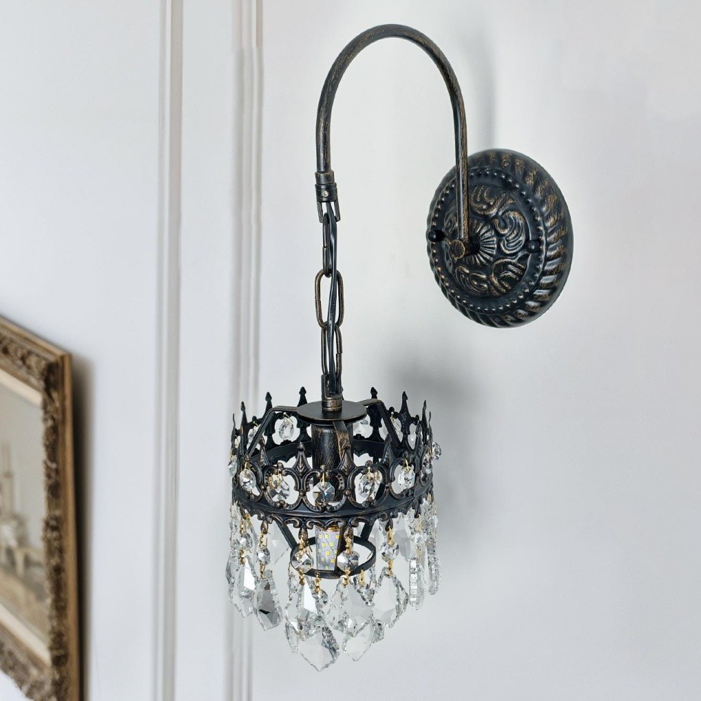 Vintage Wall Lights Black Wall Lamp Home Glass Wall Sconce Premium Wall Lighting