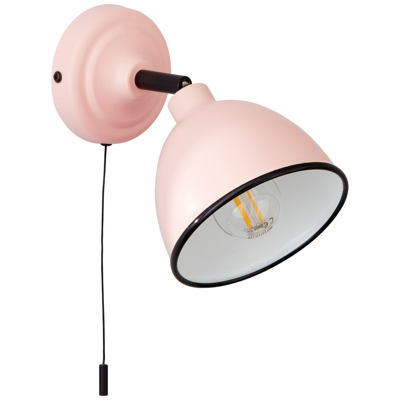 BRILLIANT Lamp Telio Wall Light Pull Switch ros1x D45, E14, 28W, Suitable for