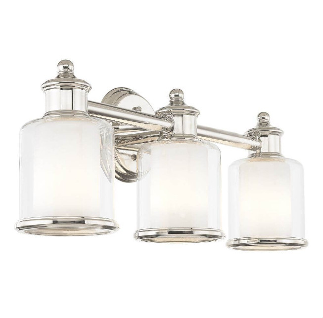 Middlebush 3 Light 24 inch Polished Nickel Bath Vanity Wall Light