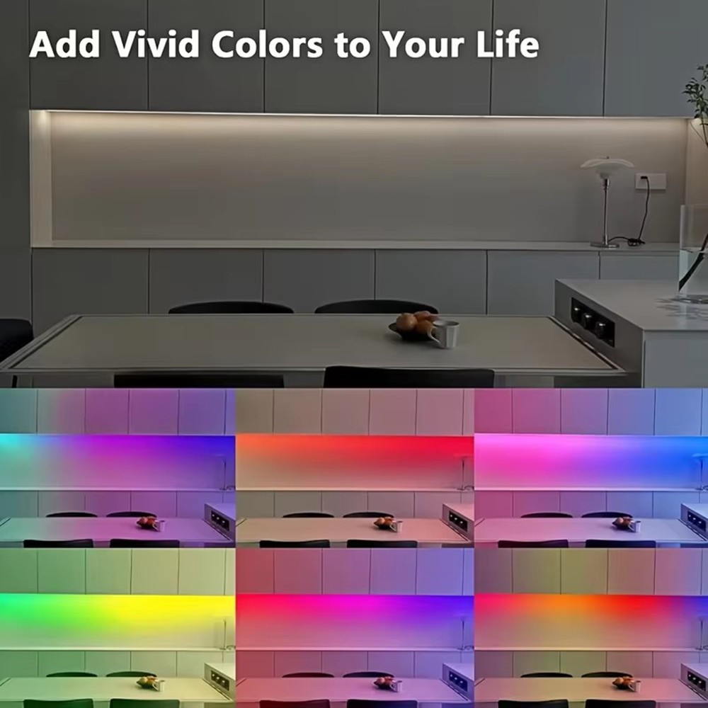 2PCS Rechargeable RGB Motion Sensor Under Cabinet Closet Light USB Kitchen Lamp