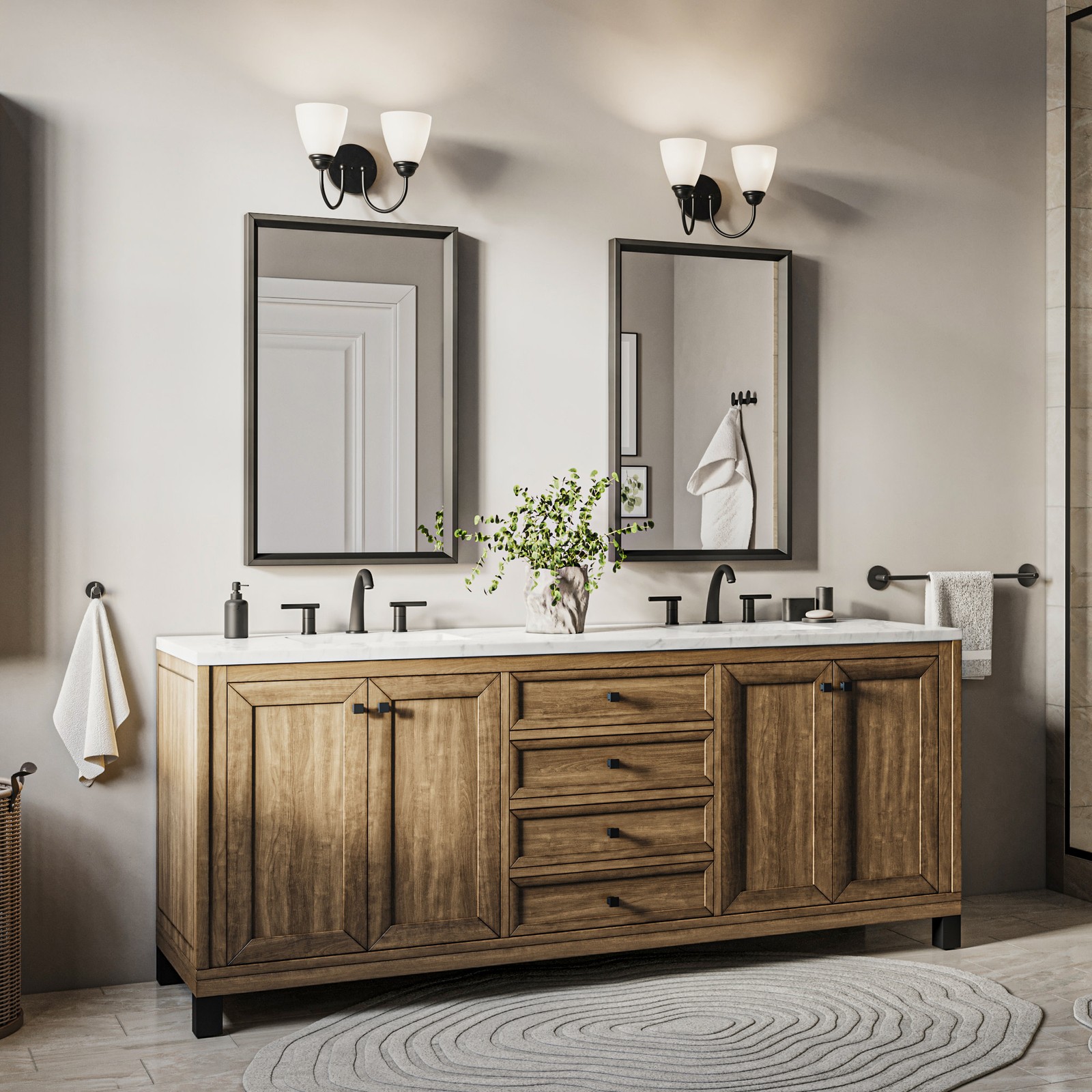 Kichler 45638 Jolie 2 Light 13″W Vanity Light
