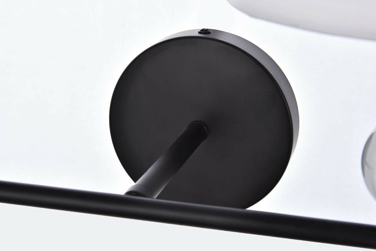 BLACK WHITE SHADE LIVING DINING ROOM BEDROOM HALLWAY WALL SCONCE FIXTURE 2 LIGHT