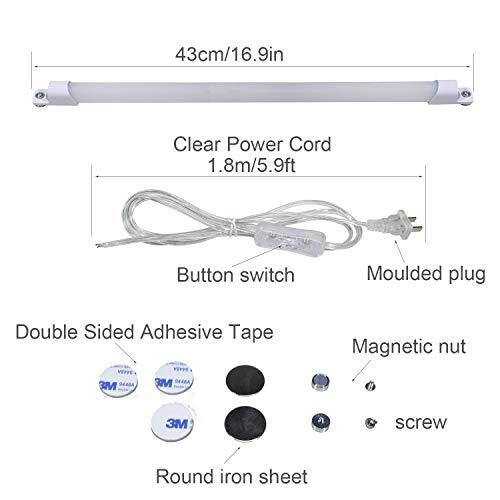 STBTECH 110V LED Under Cabinet Lighting,17inch LED Strip Assorted Colors