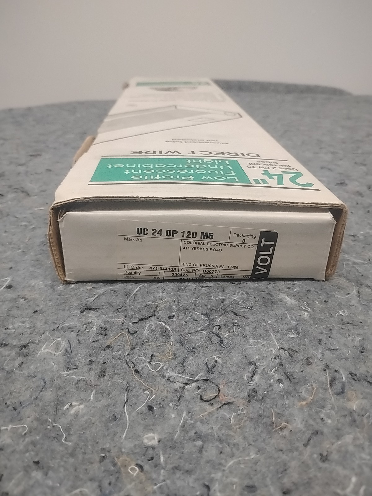Lithonia Lighting 24″ Low profile Direct Wire Fluorescent Undercabinet Light New