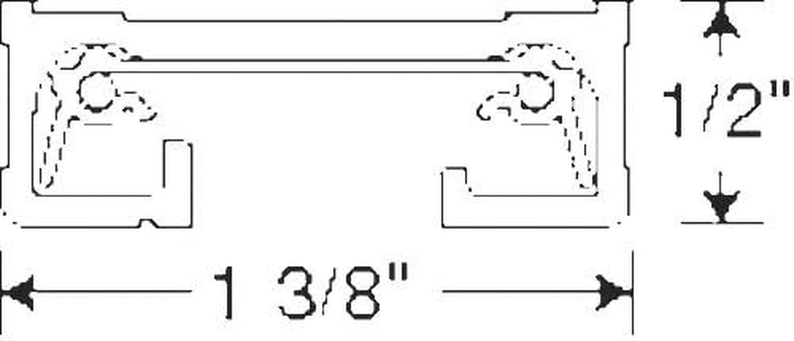 Lighting Group R2WH Track Section, 120 Volts, 2 Foot, White