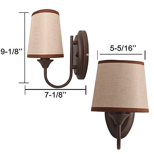 12V LED RV Wall Sconce with On/Off Switch (LED Bulb Included), Round Shape