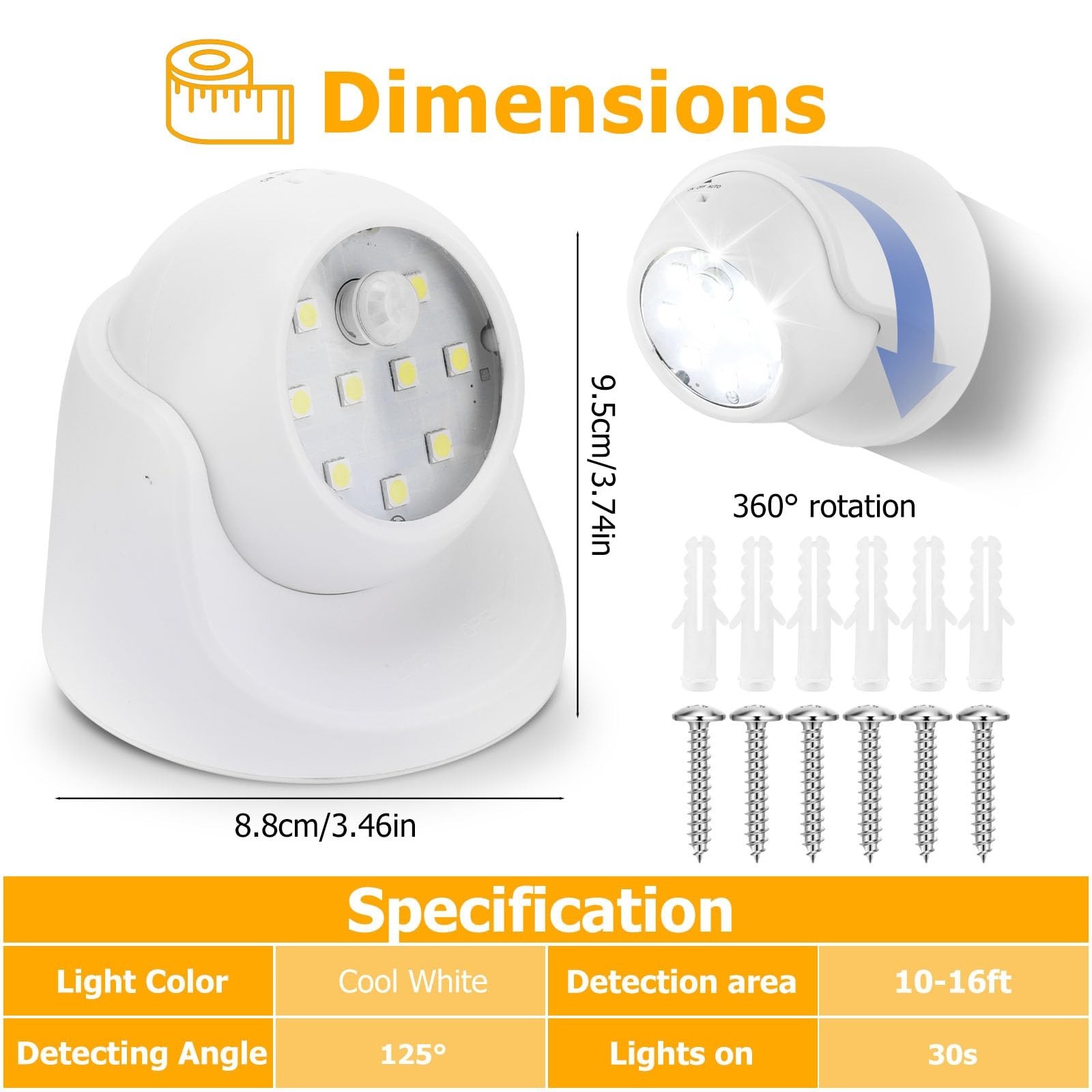Motion Sensor Outdoor Lights – Outdoor Motion Sensor Light Battery Operated W…